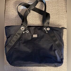 Black Nylon Tote/shoulder Bag
